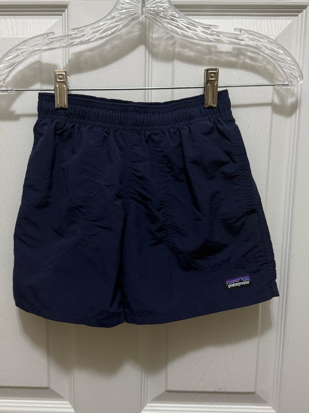 Patagonia Kids Baggies Shorts XS Navy Blue Lined NetPlus Recycled Nylon Swim